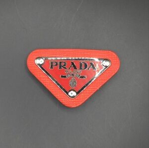 Red Prada Triangle Patch/Croc Charm